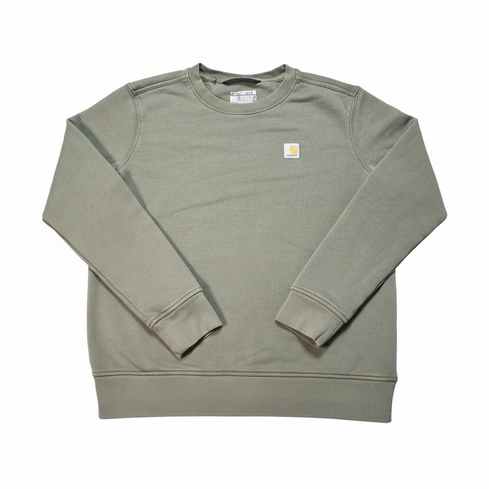 Carhartt Women's‎ XS Relaxed Fit Crewneck Sweatshirt Sage Green Spring 2024